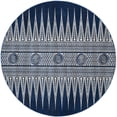 thumbnail image 5 of SAFAVIEH Evoke Keisha Abstract Aztec Runner Rug, Royal/Ivory, 2'2" x 7', 5 of 11