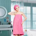 thumbnail image 1 of HURRISE Women's Bath Wrap Set Soft Adjustable Towel Bathrobe With Fast Dry Hair Drying Cap, Soft Spa Bath Body Wrap Set Spa Strapless Shower Towel Kits, 1 of 6