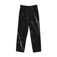 thumbnail image 4 of Disketp Black Marble Texture Abstract Men'S Pajama Pants - Ultra Soft Fleece Sleep And Lounge Pants (Size: S-Xxl), 4 of 9