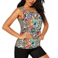 thumbnail image 2 of Fotbe Cute Nautical Blusas Sin Mangas para Mujer – Estilo Casual, Corte Suelto, Slim-Fit, Cuello Redondo Deportivo, Tops de Verano para Gimnasio y Yoga-Large, 2 of 7