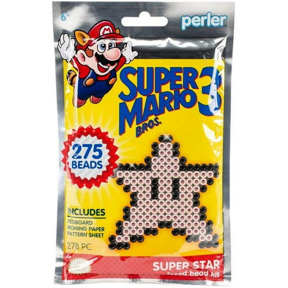Perler Fused Bead Trial Kit-Super Mario Bros. 3 Super Star