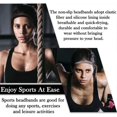thumbnail image 2 of Running Headband Sweat Bands Head Band for Women and Men Non-Slip Elastic Sports Headbands (lake blue), 2 of 5