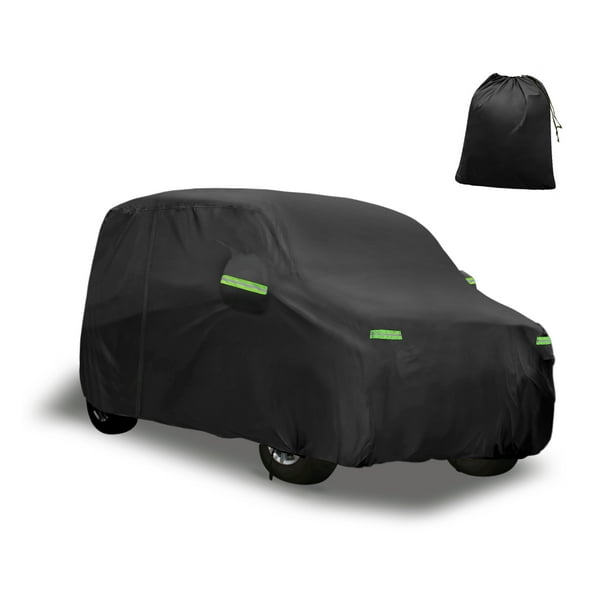Cubierta de Automóvil Impermeable Unique Bargains con Gancho para Honda N-WGN Algodón Interior Negro 350x148x143cm