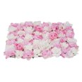 thumbnail image 3 of Piezas De 3 Flor De Seda Romántica Panel De Pared Interior Al Aire Libre Jardín En Casa Colgando Lugar Para Bodas Decoración Rosa Caliente 40 X Sunnimix Pared de flores de seda artificial, 3 of 7