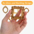 thumbnail image 3 of Marcos de fotos Tyqour Mini Gold de resina vintage, 10 unidades, 3 of 8