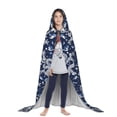 thumbnail image 3 of Honeii Dragon Print Poncho Cape, Cloak Coat, Snuggly Hooded Wearable Blanket, Hooded Cape For Teenagers,Halloween Costumes-Medium, 3 of 7