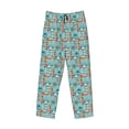 thumbnail image 2 of Vsdgher Sea Lighthouse Print Mens Pajama Pants Sleep & Lounge Pants, PJ Bottoms With elastic waistb and Pockets, 2 of 5