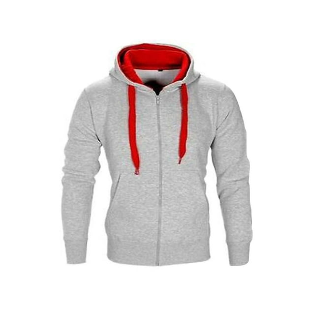 UKAP Mens Hoodies Long Sleeve Tracksuit Set Color Block Sweatsuit Athletic Gym Jogger Sets Style-G XL