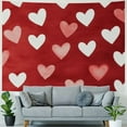 thumbnail image 4 of Creowell Hearts Valentine's Day Tapestry Wall Hanging Home Decor | Short Plush Fabric | Vivid Pattern Design | Multi-Functional | Easy Installation 60x50inch, 4 of 6