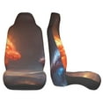 Sigee Red And Blue Fire Dragon D for Universal Car Seat Covers, Premium