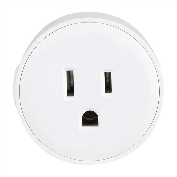ZOUSSIQI Mini WiFi Wireless Switch Outlet Smart Power Socket Timer Remote & Voice Control JU316-142664