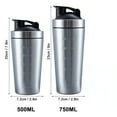 thumbnail image 3 of Stainless Steel Protein Shaker Cup - Portable Fitness Sports Mug for Nutrition and Hydration, 3 of 11