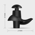 thumbnail image 5 of Joernso 1 Pair Bath Earplugs Easy to Wear Professional Non-slip Perfect Fitting Soft Assisted Swimming Comfortable Swimming Earplugs with Storage Box Swim Supply, 5 of 7
