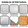 thumbnail image 4 of Paquete de 10 anclajes de pared para muebles sin perforación, hebillas adhesivas de seguridad para muebles de 7 cm para protección del bebé, kit de correas antivuelco para muebles para estantería, gab, 4 of 5