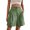 Green, variant on Vedolay Shorts Short for Womens Leather Shorts, High Waisted Wide Leg Shorts,Green XL