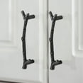 thumbnail image 4 of Tree Branch Rural Furniture Handle Black Silver Cabinet Knobs And Handles Kitchen Pulls Drawer Knobs 96mm 128mmGift, 4 of 5