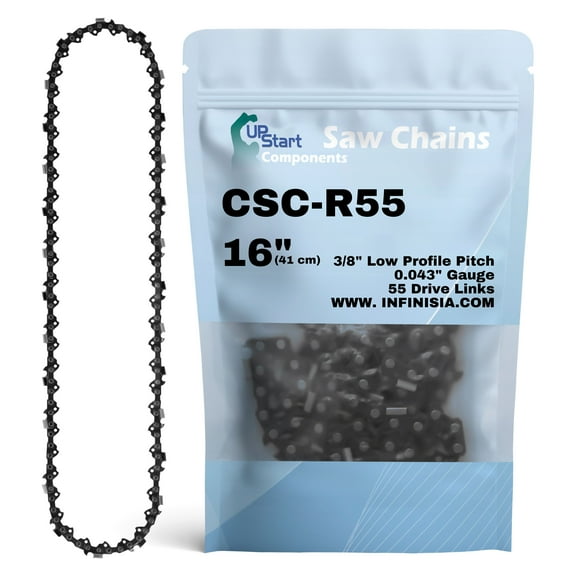 16-Inch Chainsaw Chain Replacement for Stihl MS 192 T - R55 (16", 3/8", .043", 55 Drive Links)