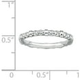 thumbnail image 2 of Sterling Silver Rhodium Cable Ring, 2 of 7