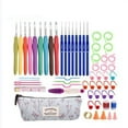 thumbnail image 2 of 2 Sets DIY Crochet Hooks Needles Stitches Knitting Craft Case Crochet agulha set Weaving Tools Sewing Tools, 2 of 6