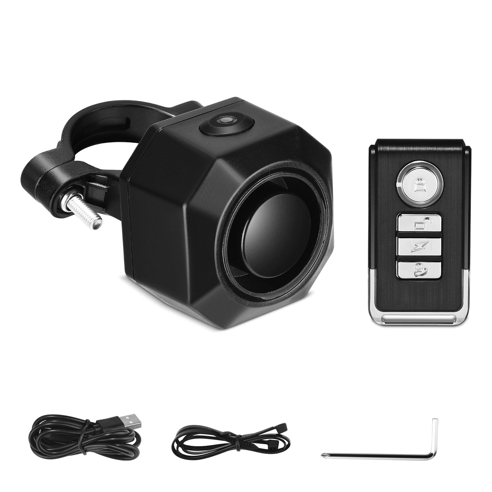 Kohagoki NineLeaf AntiTheft Bike Alarm with Mount, USB C Rechargeable