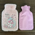 thumbnail image 4 of Bonita bolsa de botella de agua caliente para niñas, calentador de manos de felpa para hombros, paquete de calor, paquete caliente instantáneo para el vientre, 4 of 6