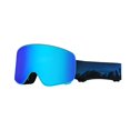 thumbnail image 1 of jinwen Lunettes de Ski Sangle Réglable Protection des Yeux Anti-Buée Lunettes de Neige Noir et Bleu, 1 of 9