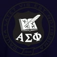 thumbnail image 3 of CafePress - Alpha Sigma Phi Black And White Seal Sweatshirt - Pullover Hoodie, Classic & Comfortable Hooded Sweatshirt, 3 of 4