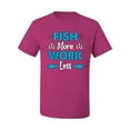 thumbnail image 2 of Wild Bobby, Fish More Work Less Pro Fishermen, Fishing, Men Graphic Tee, Fuschia, 3X-Large, 2 of 4