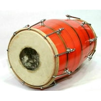 Dholak Naad Indian Handmade Wooden Dholak/Dholki Musical Instrument Drum Nuts N Bolt