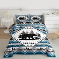 thumbnail image 2 of Castle Fairy Safari Bear Full Size Comforter Sets 3-Piece for Teens Adults,Bohemian Tribal Aztec Bedding Comforter Set,Hunting Theme Lightweight Bedding Sets,Lightweight Room Decor,Reversible, 2 of 8