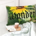 thumbnail image 4 of Naloa Not All Who Wander Are Lost Pillow Covers, Throw Pillow Case Cushion Covers,Cushion for Bedroom,Couch,Home-20"x30", 4 of 6