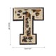 thumbnail image 2 of Parche de letras T de Uxcell, parches de leopardo, parche de letras T de 6CM/2.36" con proceso de adhesivo termofusible para reparación de ropa 3PCS, 2 of 7