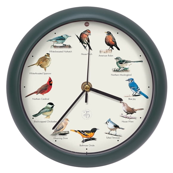 Reloj de Pájaro Cantor Edición 25º Aniversario Mark Feldstein 20 cm