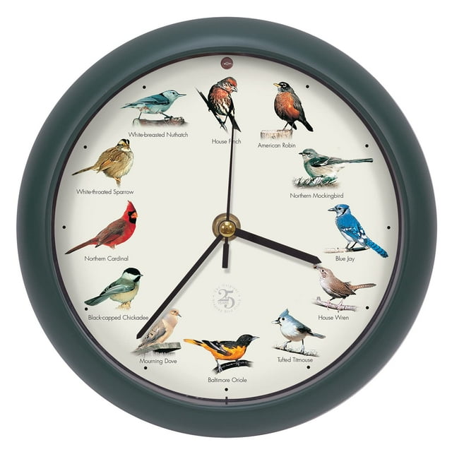 Reloj de Pájaro Cantor Edición 25º Aniversario Mark Feldstein 20 cm