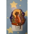 thumbnail image 2 of Ceramic Cat Plug-In Nightlight Moon-Gazing Nursery Gift 3.5 Inch, 2 of 3