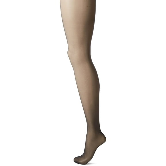 L'eggs Women's Silken No Waistband Control Top Panty Hose, Jet Black, Q