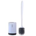 thumbnail image 1 of Juego de cepillo y soporte para inodoro para baño Limpieza de inodoro con mango antideslizante y cerdas de silicona suave y cajón de agua extraíble de Baoblaze cepillo de baño de silicona, 1 of 8