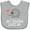 AC-Heather Grey, variant on Inktastic Nanna Loves Me Grandchild Boys or Girls Baby Bib