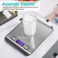 thumbnail image 7 of Food Kitchen Scale, Weight Grams and Oz, LED Backlit Display, Stainless Steel, 7 of 7