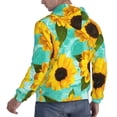 thumbnail image 3 of Bingfone Sunflowers With Green Leaves Men'S Drawstring Hoodie Long Sleeve Pocket Sweatshirts-Large, 3 of 9