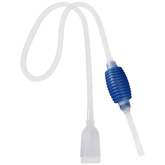 UPOUART Aquarium Water Filter Siphon Vacuum Pump with Plastic Hose, Easy to Use, White Color for Fish Tank Cleaning