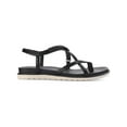 thumbnail image 2 of Sun + Stone Womens Juune Faux Leather Toe-Post Slingback Sandals, 2 of 3