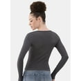 thumbnail image 5 of No Boundaries Seamless Scoop Neck Top, Women's, 5 of 5