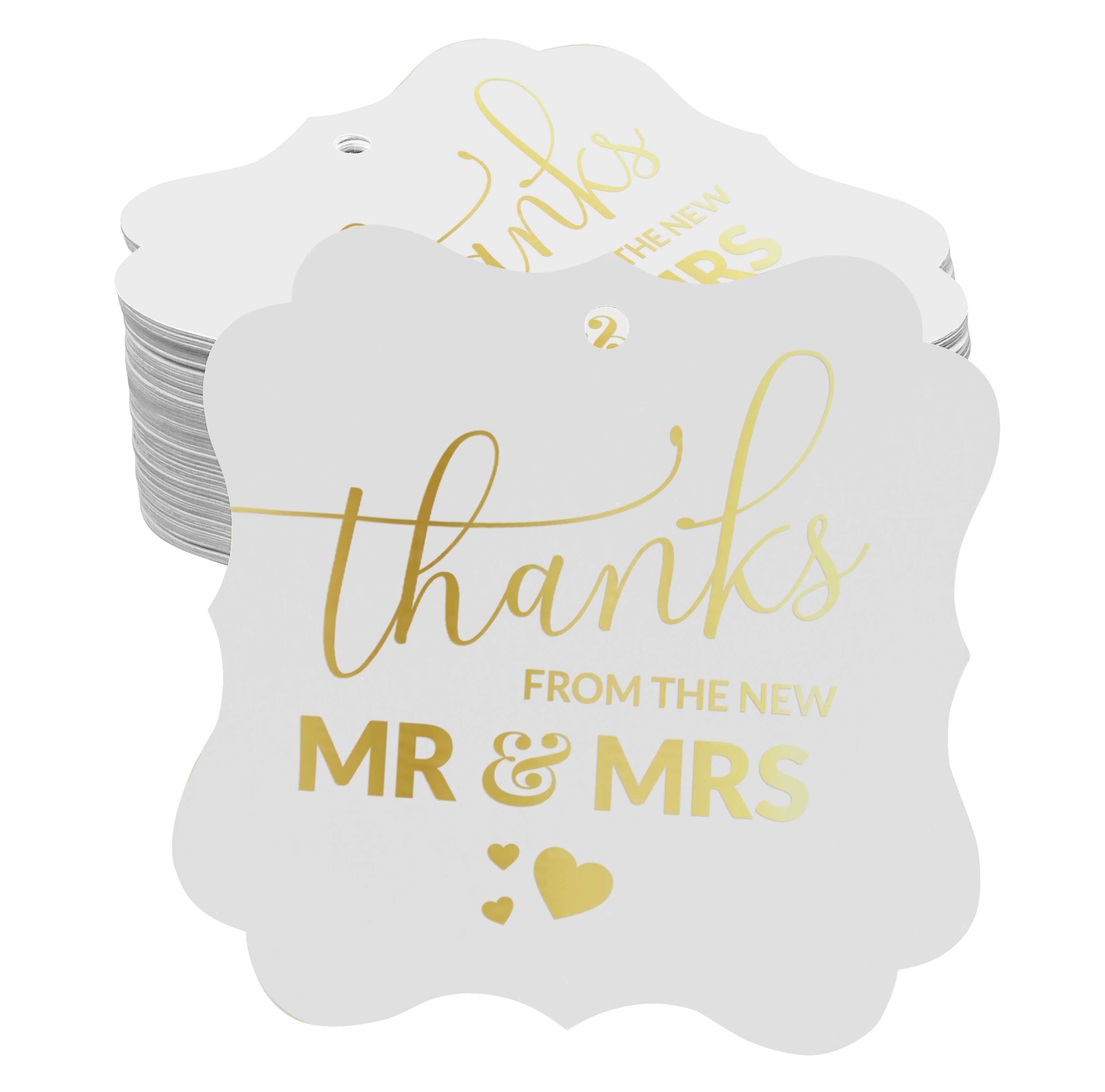 Inkdotpot Hang Tags Thanks From The New Wedding Favor Bracket Shape