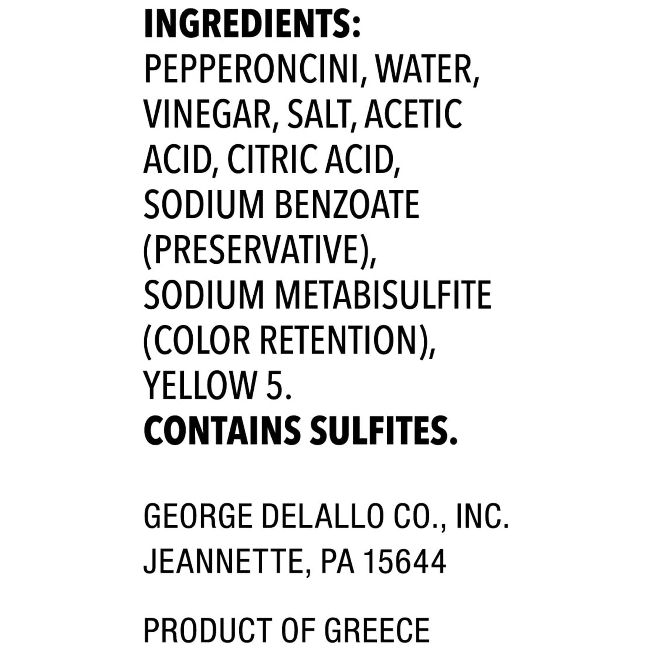 DeLallo Mild Pepperoncini Whole Peppers, Grown in Greece, Non-GMO, 25.5 oz Jar, (3 Pack)