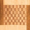 thumbnail image 1 of Ahgly Company Indoor Square Checkered Orange Modern Area Rugs, 5' Square, 1 of 4
