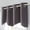 Charcoal, variant on Nicole - 1 Scalloped Valance Curtain Panel - Premium Grommet Blackout Drape - Solid Thermal Insulated Draperies (54" W x 18" L, Charcoal)