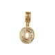 thumbnail image 5 of Collar con dije de oro laminado letra brillos O, 5 of 6