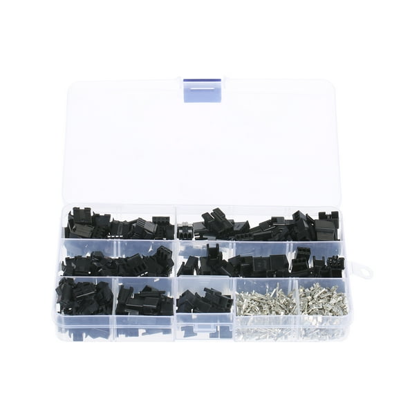 Conector 480pcs JST 2.54 mm Pitch de 2 Pines 3 Pines Conector de 4 Pines Carcasa Kit de Surtido de Surtido Conector Femenino y Macho Conector Para Cabina de Puente de Puente de