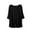 Black, variant on Nrmvnmi Sleep Shirts for Women - Pajama Tops for Women,Modal Round Neck Solid Color Pajamas Top
